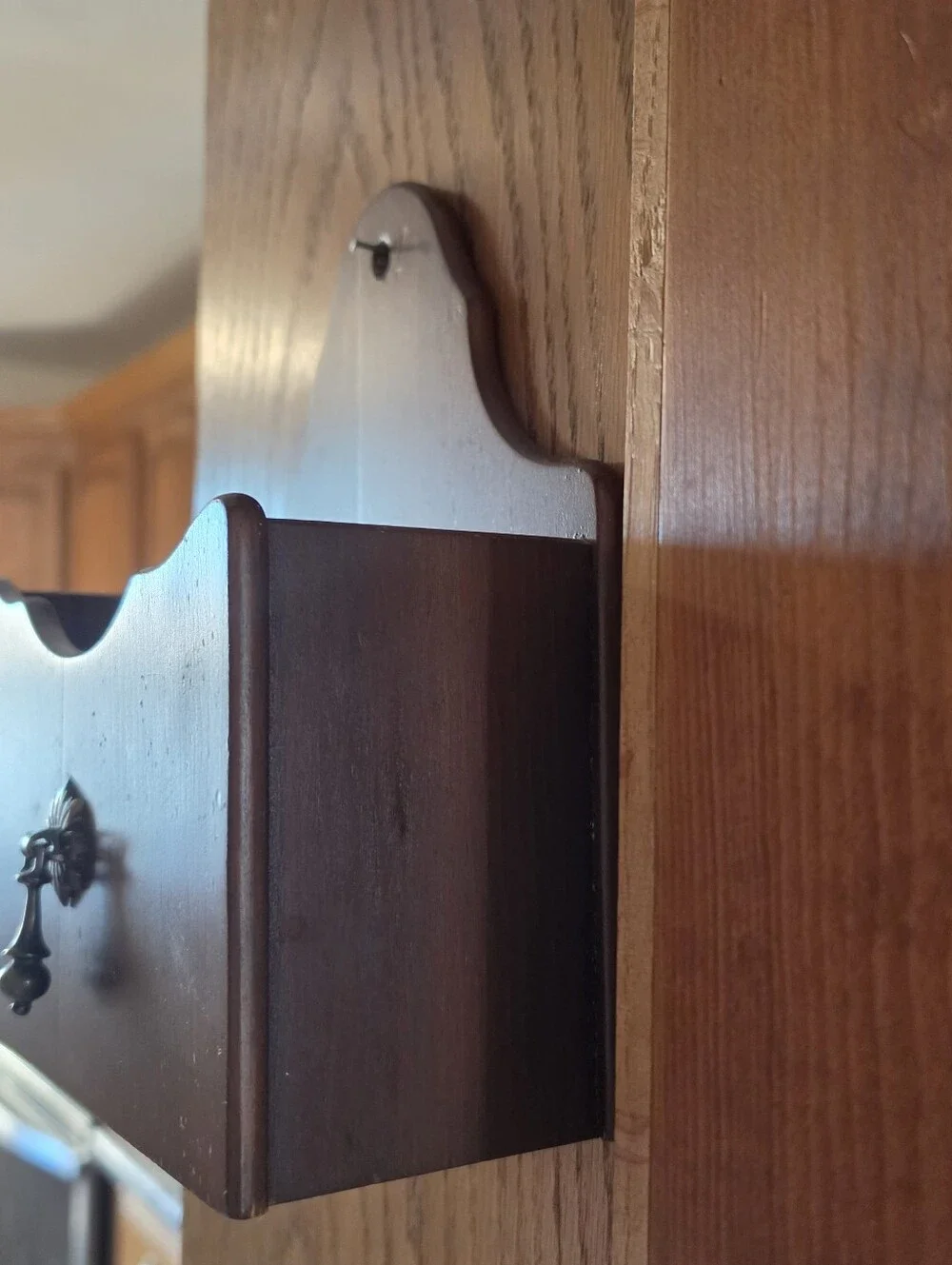 Vintage Wooden Wall Pocket